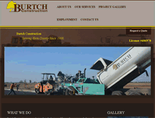 Tablet Screenshot of burtchconstruction.com